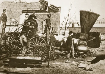 Ruines à Richmond, Virginie, 1865